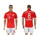 Bayern Munchen #8 Martinez Home Soccer Club Jersey