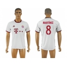 Bayern Munchen #8 Martinez White Soccer Club Jersey