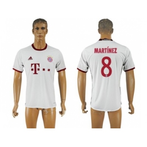 Bayern Munchen #8 Martinez White Soccer Club Jersey