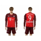 Bayern Munchen #9 Lewandowski Goalkeeper Long Sleeves Soccer Club Jersey