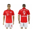 Bayern Munchen #9 Lewandowski Home Soccer Club Jersey