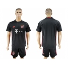 Bayern Munchen Blank Black Goalkeeper Soccer Club Jersey