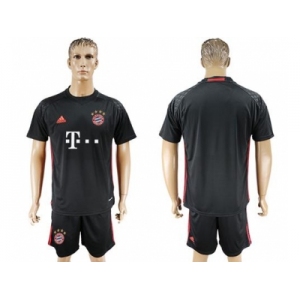 Bayern Munchen Blank Black Goalkeeper Soccer Club Jersey