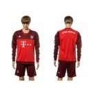 Bayern Munchen Blank Goalkeeper Long Sleeves Soccer Club Jersey