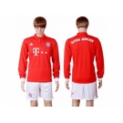 Bayern Munchen Blank Home Long Sleeves Soccer Club Jersey