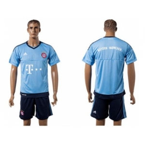 Bayern Munchen Blank Light Blue Goalkeeper Soccer Club Jersey