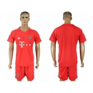 Bayern Munchen Blank Red Goalkeeper Soccer Club Jersey