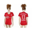 Women's Bayern Munchen #13 Rafinha Home Soccer Club Jerseys