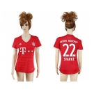 Women's Bayern Munchen #22 Starke Home Soccer Club Jersey