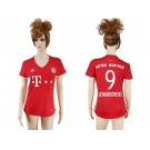 Women's Bayern Munchen #9 Lewandowski Home Soccer Club Jerseys