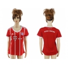 Women's Bayern Munchen Blank Home Soccer Club Jersey