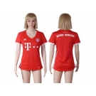 Women's Bayern Munchen Blank Home Soccer Club Jerseys