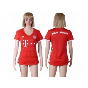 Women's Bayern Munchen Blank Home Soccer Club Jerseys