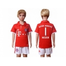 Bayern Munchen #1 Neuer Home Kid Soccer Club Jersey