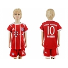 Bayern Munchen #10 Robben Home Kid Soccer Club Jersey