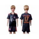 Bayern Munchen #17 Boateng Away Kid Soccer Club Jersey