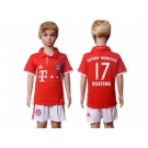 Bayern Munchen #17 Boateng Home Kid Soccer Club Jersey