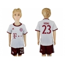 Bayern Munchen #23 Vidal SEC Away Kid Soccer Club Jersey