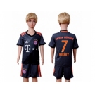 Bayern Munchen #7 Ribery Away Kid Soccer Club Jersey