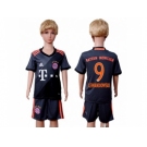 Bayern Munchen #9 Lewandowski Away Kid Soccer Club Jersey