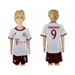 Bayern Munchen #9 Lewandowski SEC Away Kid Soccer Club Jersey