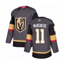 Adidas Vegas Golden Knights #11 Curtis McKenzie Authentic Gray Home NHL Jersey