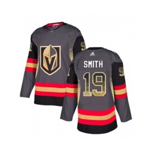 Adidas Vegas Golden Knights #19 Reilly Smith Authentic Black Drift Fashion NHL Jersey