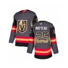 Adidas Vegas Golden Knights #25 Stefan Matteau Authentic Black Drift Fashion NHL Jersey