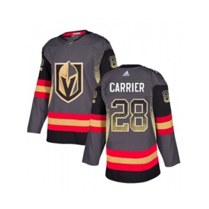 Adidas Vegas Golden Knights #28 William Carrier Authentic Black Drift Fashion NHL Jersey