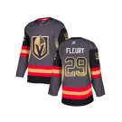 Adidas Vegas Golden Knights #29 Marc-Andre Fleury Authentic Black Drift Fashion NHL Jersey