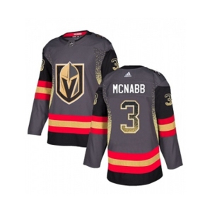 Adidas Vegas Golden Knights #3 Brayden McNabb Authentic Black Drift Fashion NHL Jersey