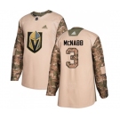 Adidas Vegas Golden Knights #3 Brayden McNabb Authentic Camo Veterans Day Practice NHL Jersey