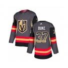 Adidas Vegas Golden Knights #37 Reid Duke Authentic Black Drift Fashion NHL Jersey