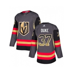 Adidas Vegas Golden Knights #37 Reid Duke Authentic Black Drift Fashion NHL Jersey