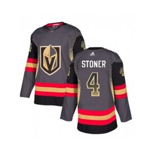 Adidas Vegas Golden Knights #4 Clayton Stoner Authentic Black Drift Fashion NHL Jersey