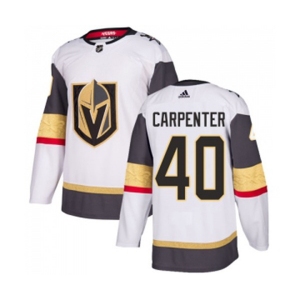 Adidas Vegas Golden Knights #40 Ryan Carpenter Authentic White Away NHL Jersey
