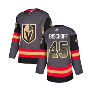 Adidas Vegas Golden Knights #45 Jake Bischoff Authentic Black Drift Fashion NHL Jersey