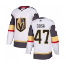 Adidas Vegas Golden Knights #47 Luca Sbisa Authentic White Away NHL Jersey