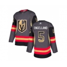 Adidas Vegas Golden Knights #5 Deryk Engelland Authentic Black Drift Fashion NHL Jersey