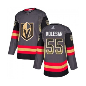 Adidas Vegas Golden Knights #55 Keegan Kolesar Authentic Black Drift Fashion NHL Jersey