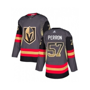 Adidas Vegas Golden Knights #57 David Perron Authentic Black Drift Fashion NHL Jersey