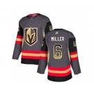 Adidas Vegas Golden Knights #6 Colin Miller Authentic Black Drift Fashion NHL Jersey