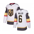 Adidas Vegas Golden Knights #6 Colin Miller Authentic White Away NHL Jersey