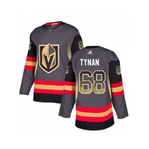 Adidas Vegas Golden Knights #68 T.J. Tynan Authentic Black Drift Fashion NHL Jersey