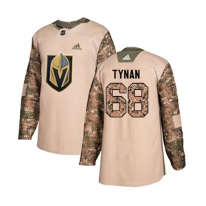 Adidas Vegas Golden Knights #68 T.J. Tynan Authentic Camo Veterans Day Practice NHL Jersey
