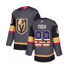 Adidas Vegas Golden Knights #89 Alex Tuch Authentic Gray USA Flag Fashion NHL Jersey