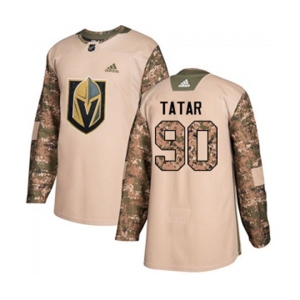 Adidas Vegas Golden Knights #90 Tomas Tatar Authentic Camo Veterans Day Practice NHL Jersey