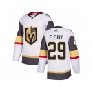 Men Adidas Vegas Golden Knights #29 Marc-Andre Fleury White Road Authentic Stitched NHL Jersey