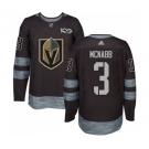 Men Adidas Vegas Golden Knights #3 Brayden McNabb Authentic Black 1917-2017 100th Anniversary NHL Jersey