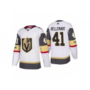Men Adidas Vegas Golden Knights #41 Pierre-Edouard Bellemare Authentic White Home NHL Jersey